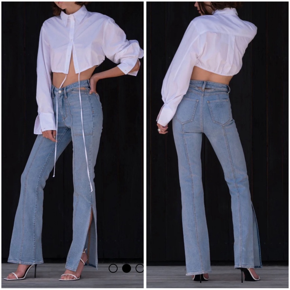 LNDN London Denim NWOT The Sunday Jean Faded Indigo, 25